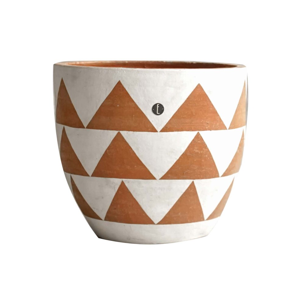 MACETA CERAMICA NARANJA MOZAMBIQUE I