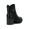Darkness Bota De Dama Caña Baja Taco Cuadrado Detalle C/ Hebilla - Negro Negro