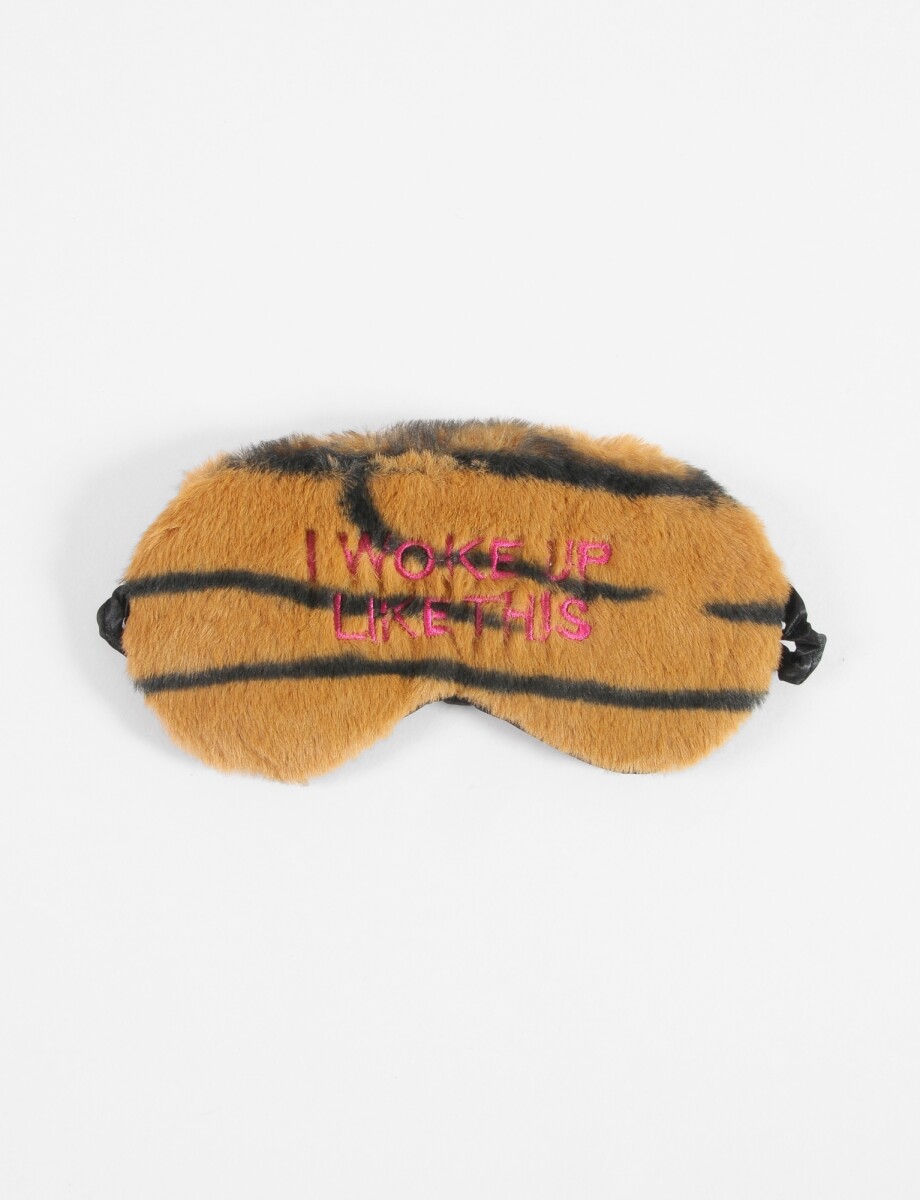 Tapa ojos cebra bordado - animal print 