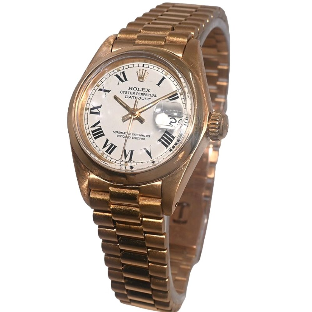 Rolex oro 18k Datejust Modelo 6916 con calendario, 26 mm. Rolex oro 18k Datejust Modelo 6916 con calendario, 26 mm.