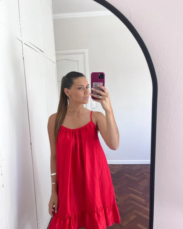 Vestido Mery rojo