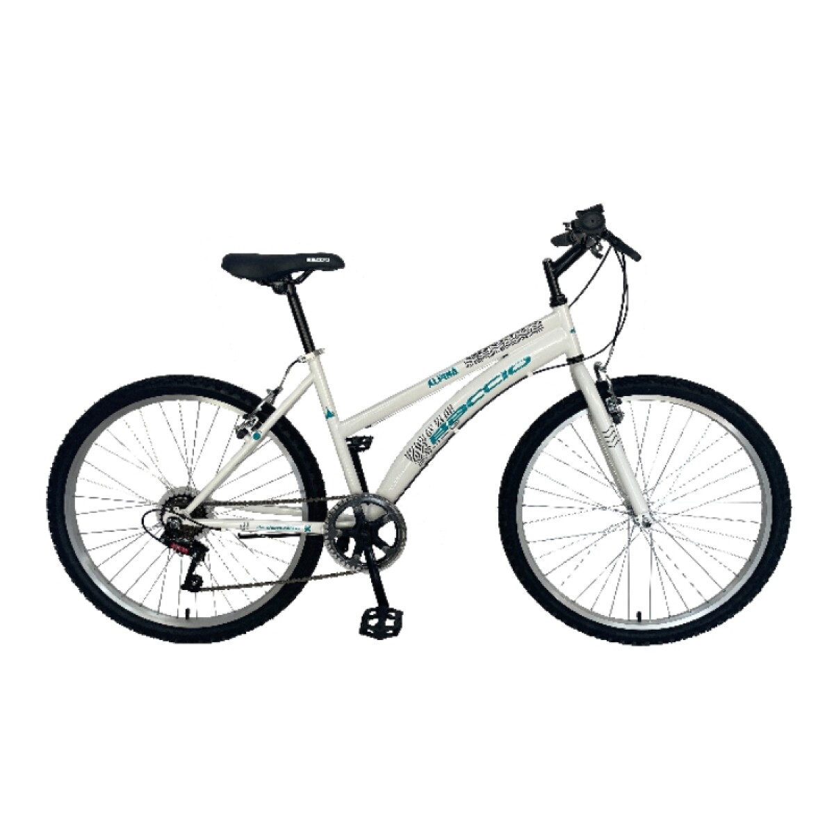 Bicicleta Baccio R.24 Niña Mtb Alpina - Blanco/verde. 