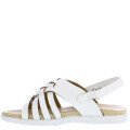 Sandalias de Niña MINI Miss Carol MAIA trenzada Blanco