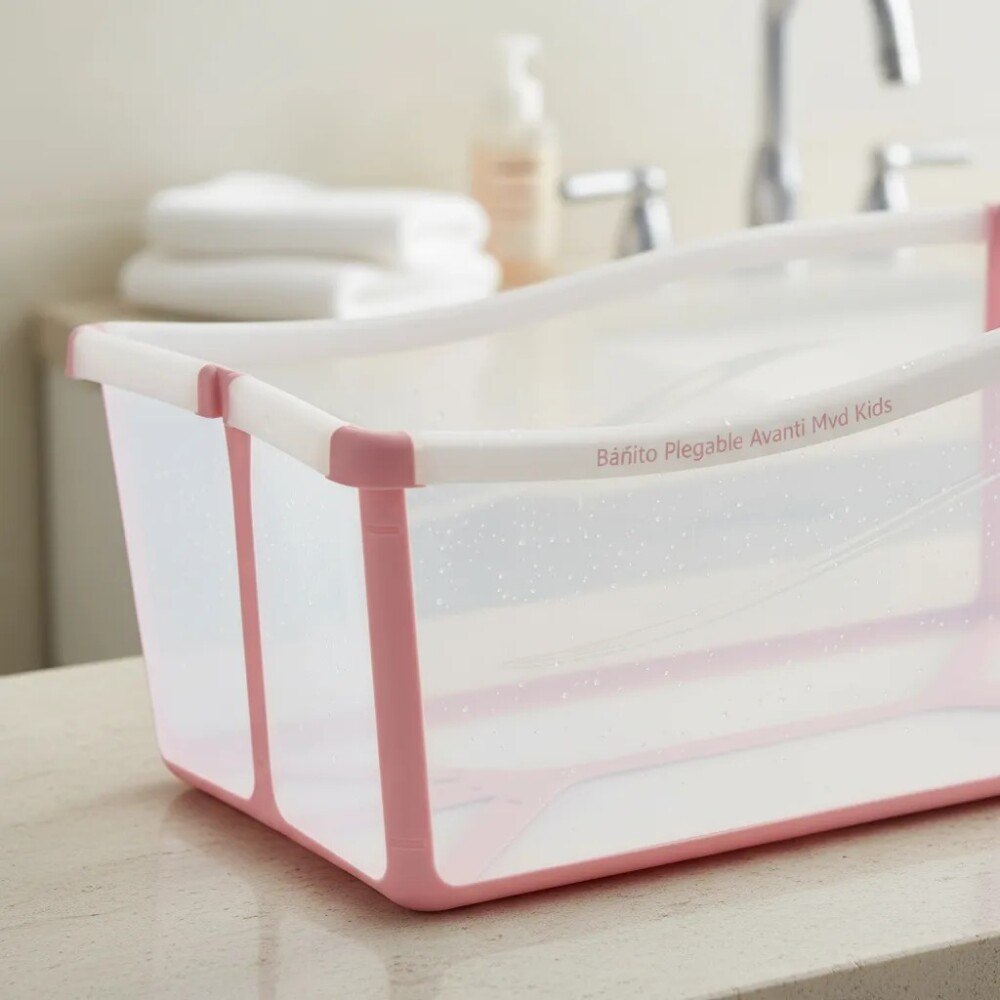 Baño plegable XL BUBA rosa