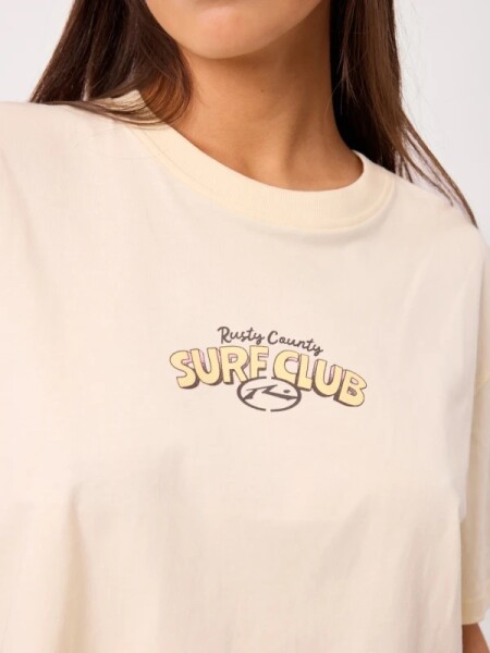 T-SHIRT RUSTY DOBI CREMA