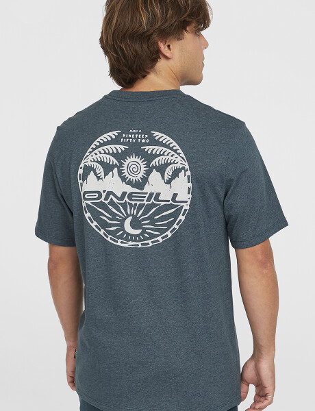Remera O'Neill Circle Back Print Steel Azul Remera O'Neill Circle Back Print Steel Azul