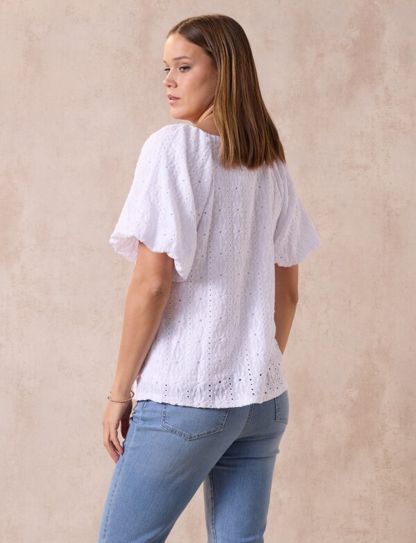 Blusa Broderie BLANCO