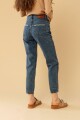 Jean Mom Slim Azul oscuro