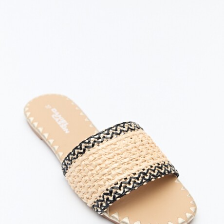 SANDALIA PLATS Negro