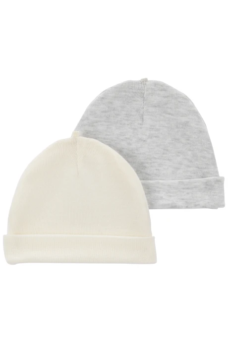 Pack dos gorros de poliéster Sin color