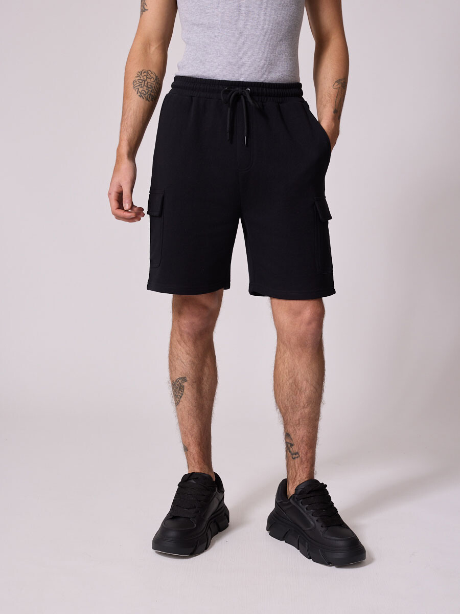 BERMUDA FELPA ELISO DIXIE - Negro 