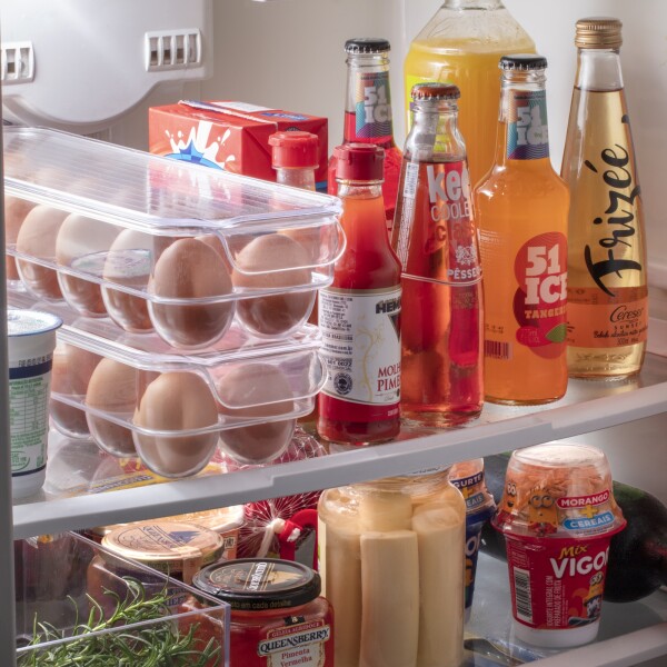 ORGANIZADOR HUEVOS DIAMOND CRISTAL TRANSPARENTE
