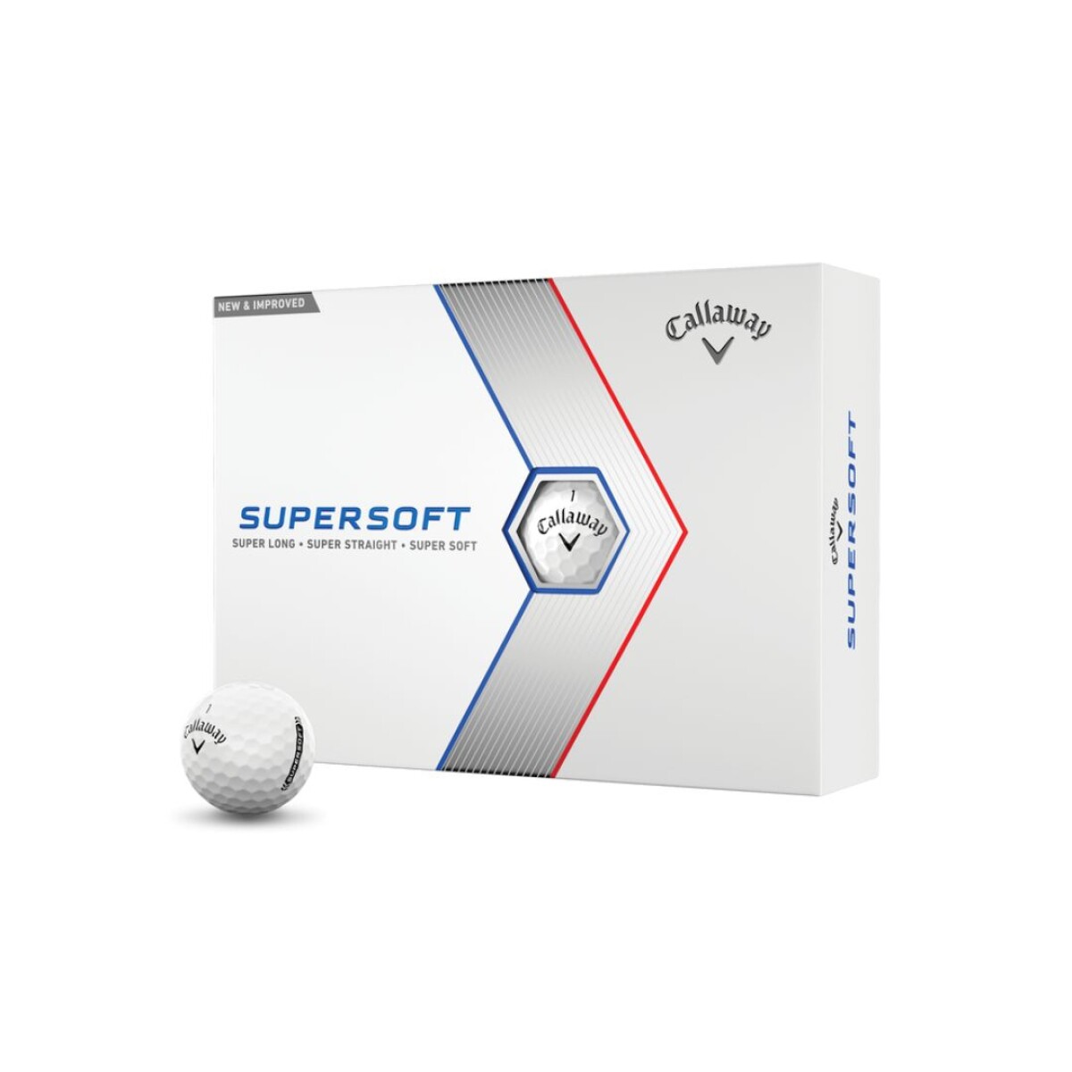 PELOTAS CALLAWAY SUPERSOFT BLANCAS - - CAJA X12 
