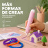 Lapicera 3D Infantil Recargable con Filamentos Rosa