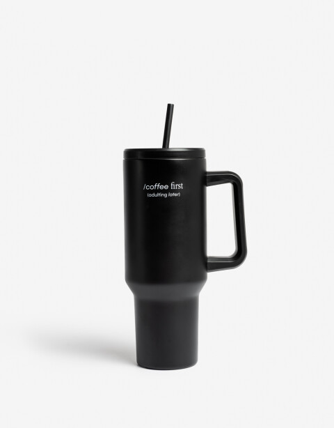 Artículos cocina Vasos Vaso Metálico Coffee First - Negro