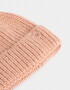 Gorro Romántico Gorro Tejido Con Pompón - Rosa Viejo