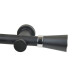 Barrote cortina de metal 2,5 m + 3 Soportes GRIS OSCURO