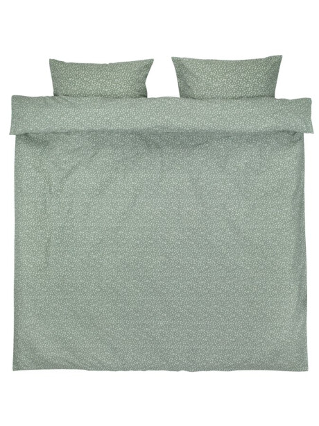 Juego funda nórdica HANNA - King 260x240 verde. Juego funda nórdica HANNA - King 260x240 verde.