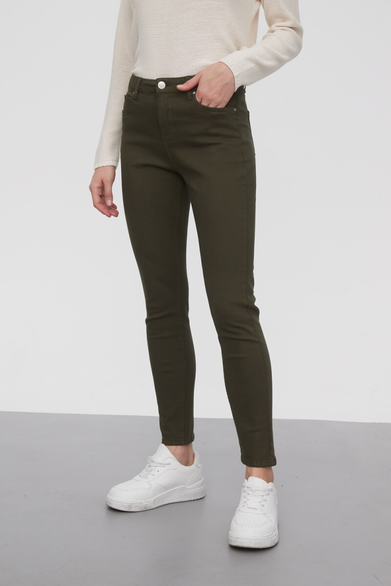 Pantalon Bardot - Verde Oliva Oscuro 
