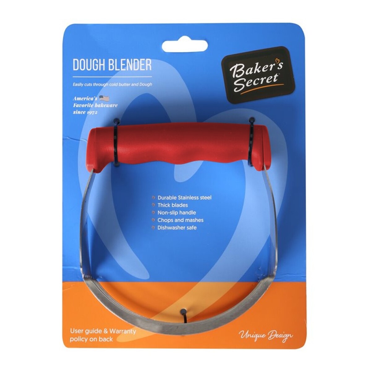 Estribo Mezclador Amasador Acero Inox p/Masas Baker's Secret - Rojo 