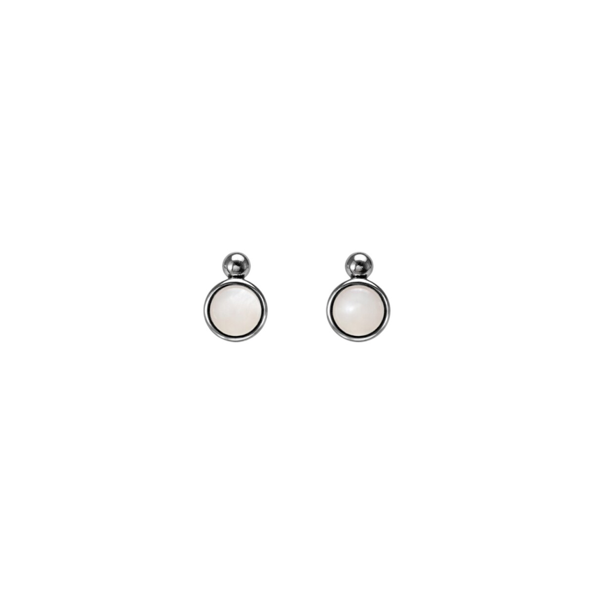 Caravanas Circulo Nacar- Plata 925 - CA4316 - sinpiedra 
