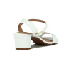 Beira Rio Sandalia Casual Taco Medio C/ Broche Blanco