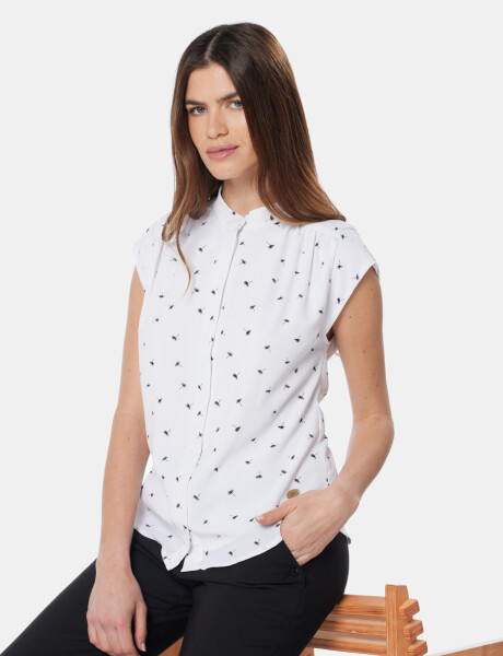BLUSA MANGA CORTA Flores