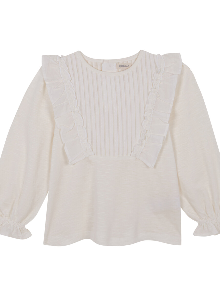 Camiblusa Jaretas Blanco Roto