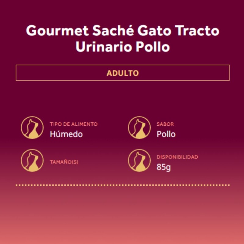 GRAN PLUS EN SALSA GATO TRACTO URINARIO POLLO 85 GR