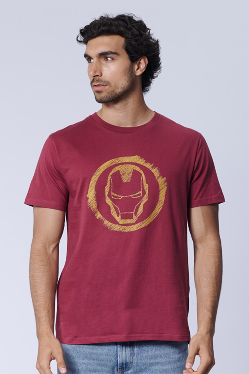 Remera - Iron Man Bordo 
