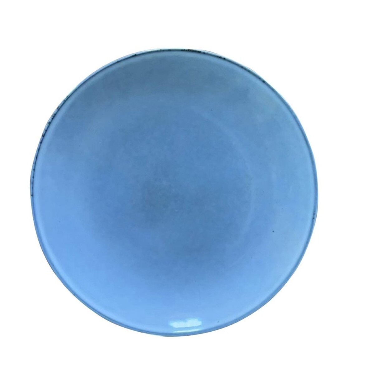 PLATO DE MESA CERAMICA D27CM GLAZE CELESTE 