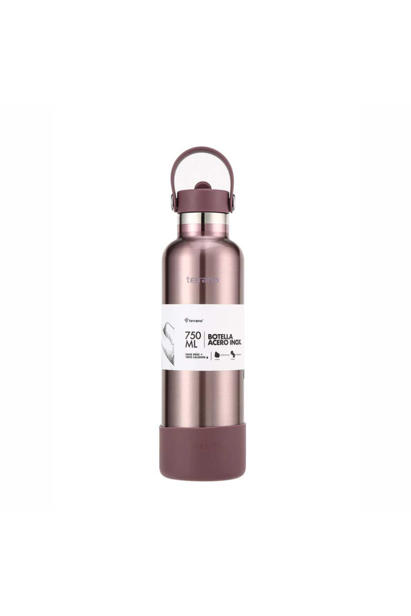 BOTELLA TERMICA 750ML PICO + BOTA LILA METAL RT BOTELLA TERMICA 750ML PICO + BOTA LILA METAL RT