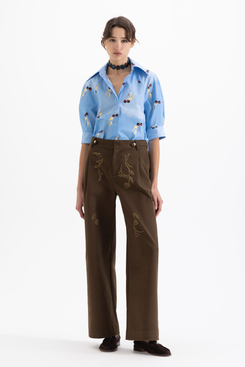 PANTALON ALEXIA Marron