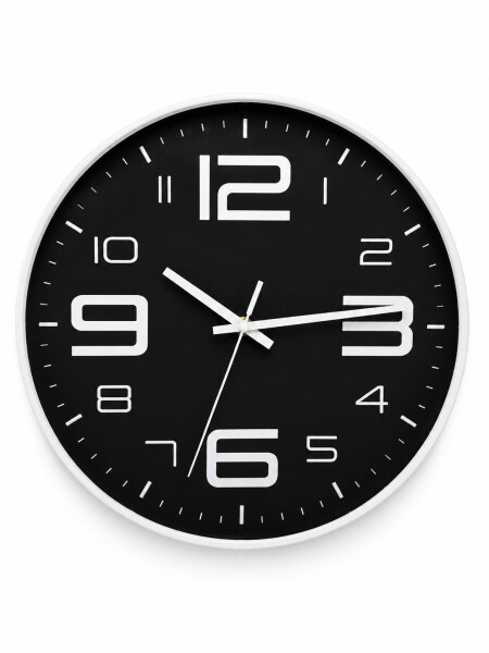 RELOJ DE PARED NEGRO