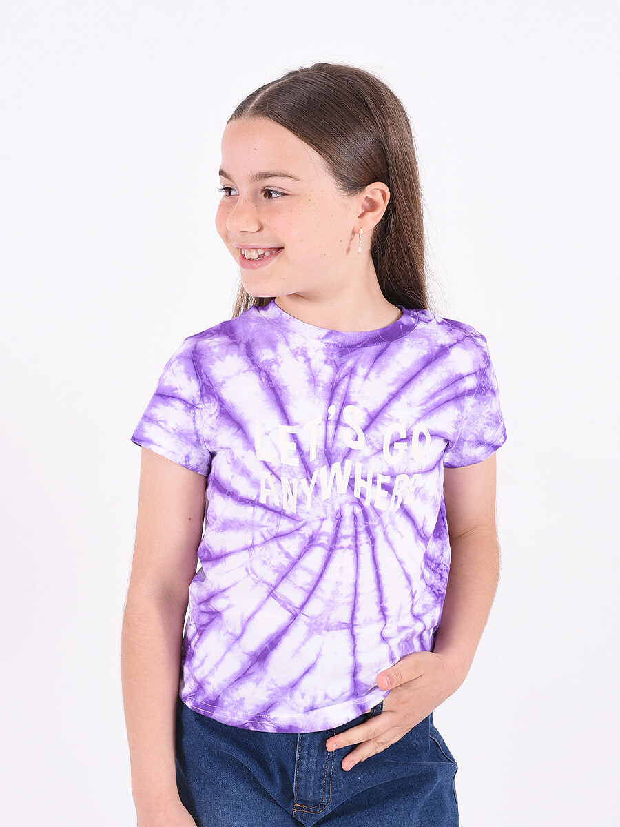 REMERA LETS GO - VIOLETA 