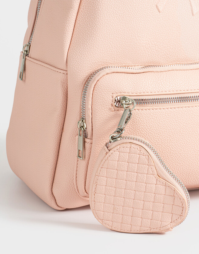 Mochilas Urbanas Tendencia Mochila Con Pouch - Rosa Viejo