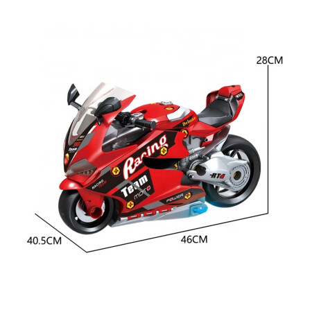 Moto Deportiva Juguete Desarmable Mecánico Luz Sonido Moto Deportiva Juguete Desarmable Mecánico Luz Sonido