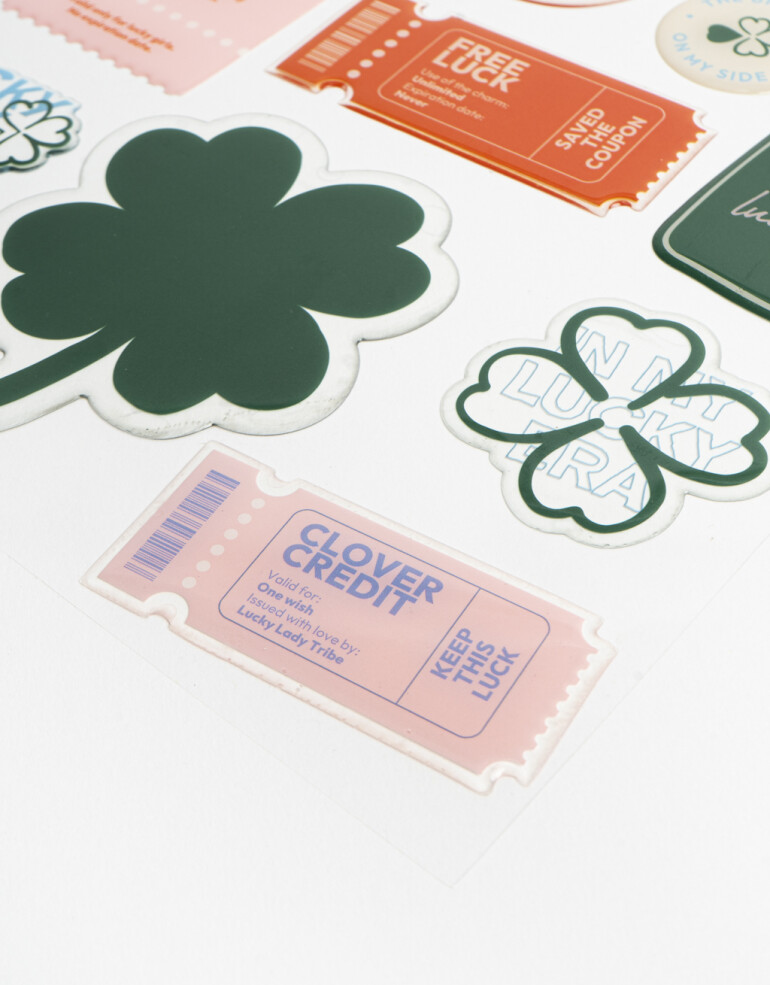 Rega Varios Plancha De Stickers Lucky - Combinacion Multicolor