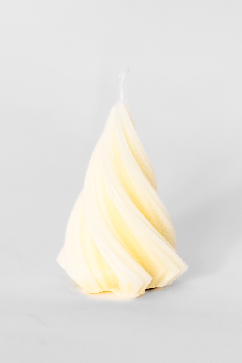 Vela árbol Torneado Chico Blanco