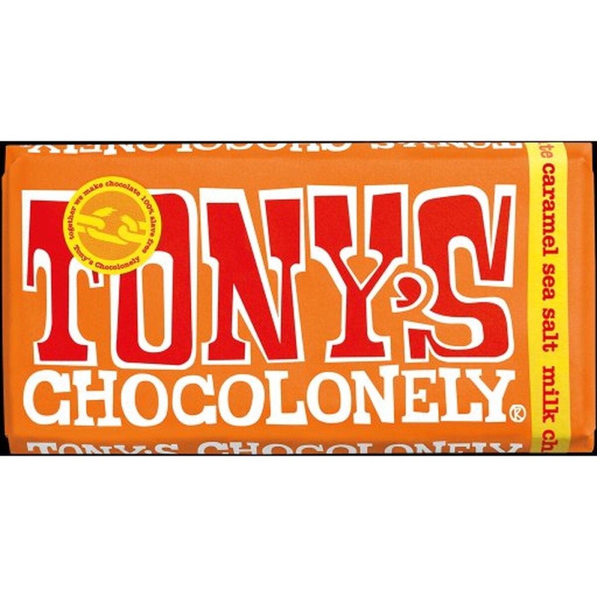 Chocolate Tony's con Leche, Caramelo y Sal Marina 32% 180gr 
