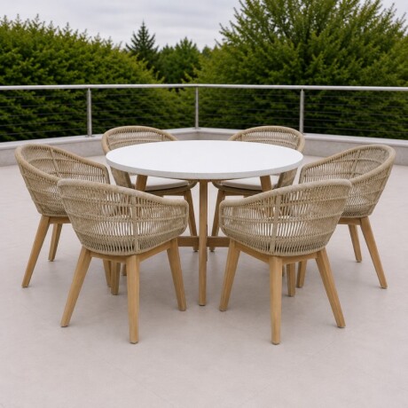 Talara Mesa De Comedor Redonda 120cm U