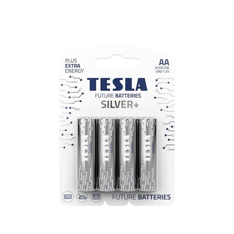 Tesla AA Silver Blister 4u Tesla AA Silver Blister 4u