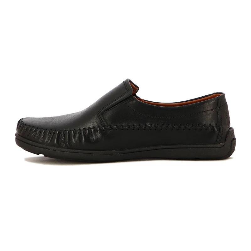 Starsax Mocasin Hombre C/ Elastico Costura Artesanal Negro
