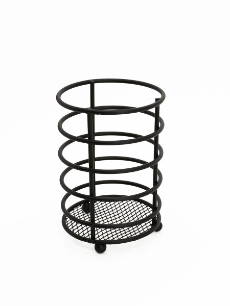 ESCURRIDOR DE CUBIERTOS CILINDRICO NEGRO