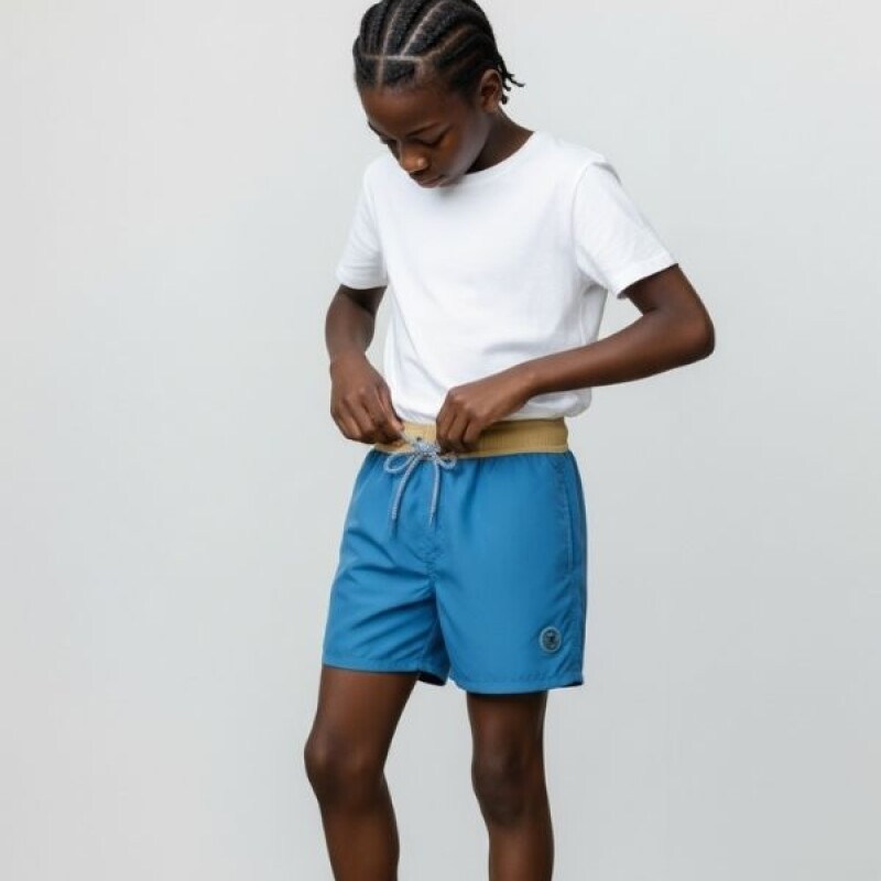 Short Baño Liso N+ Azul