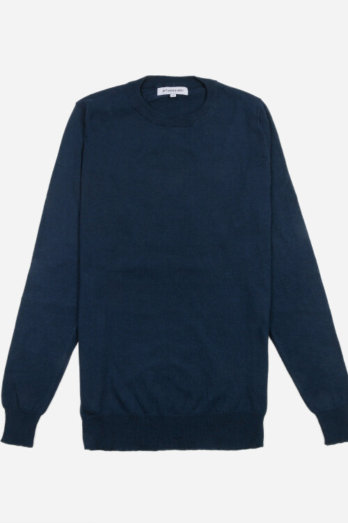 Sweater escote a la base AZUL MARINO