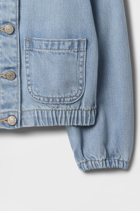Campera De Jean Toddler Niña Light Denim