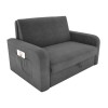 Sofá cama Daiane 2 cuerpos Tela Gris Sofá cama Daiane 2 cuerpos Tela Gris