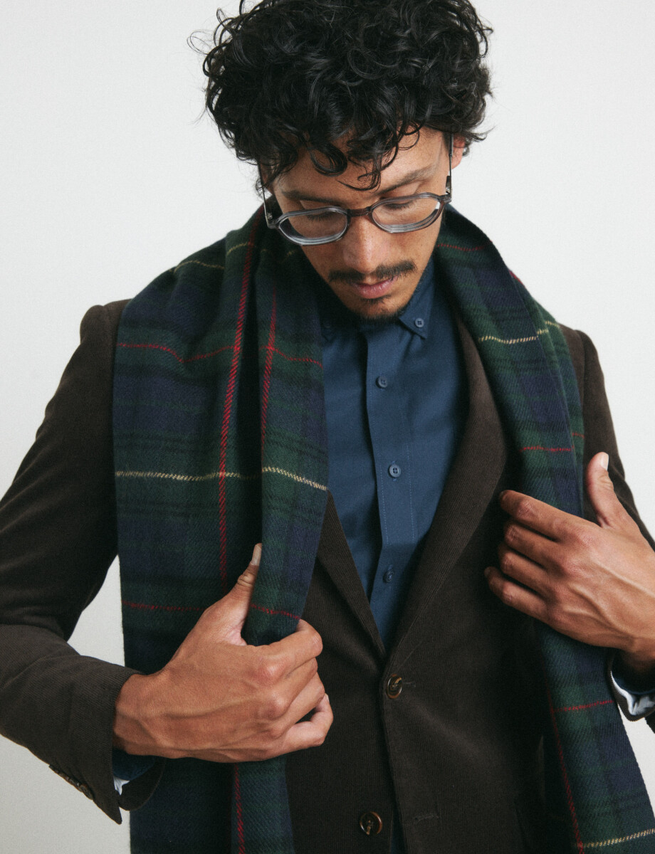 700893 BUFANDA HARRINGTON LABEL Verde