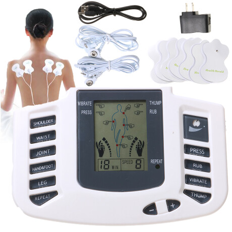 Electroestimulador Masajes 8 Mod 10 Niveles + Zapatillas 001